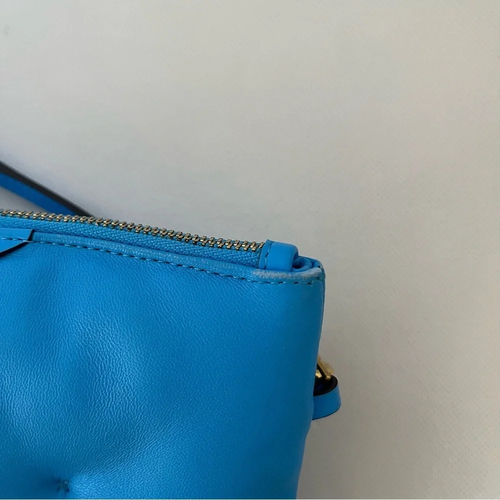 Anya Hindmarch Chubby Quilted Circus Blue Crossbody Bag